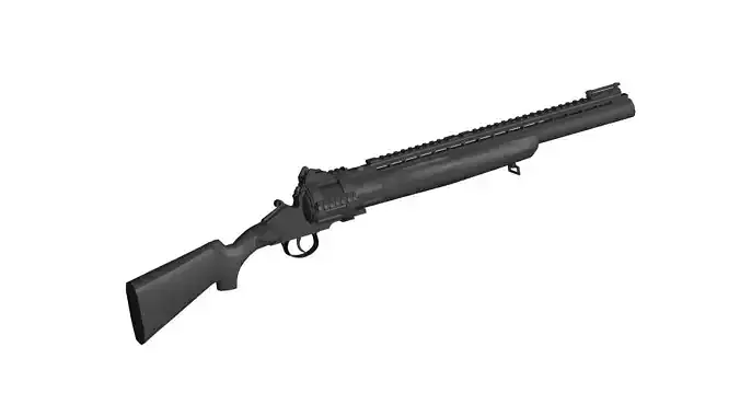 MTs255 revolver shotgun 3D model