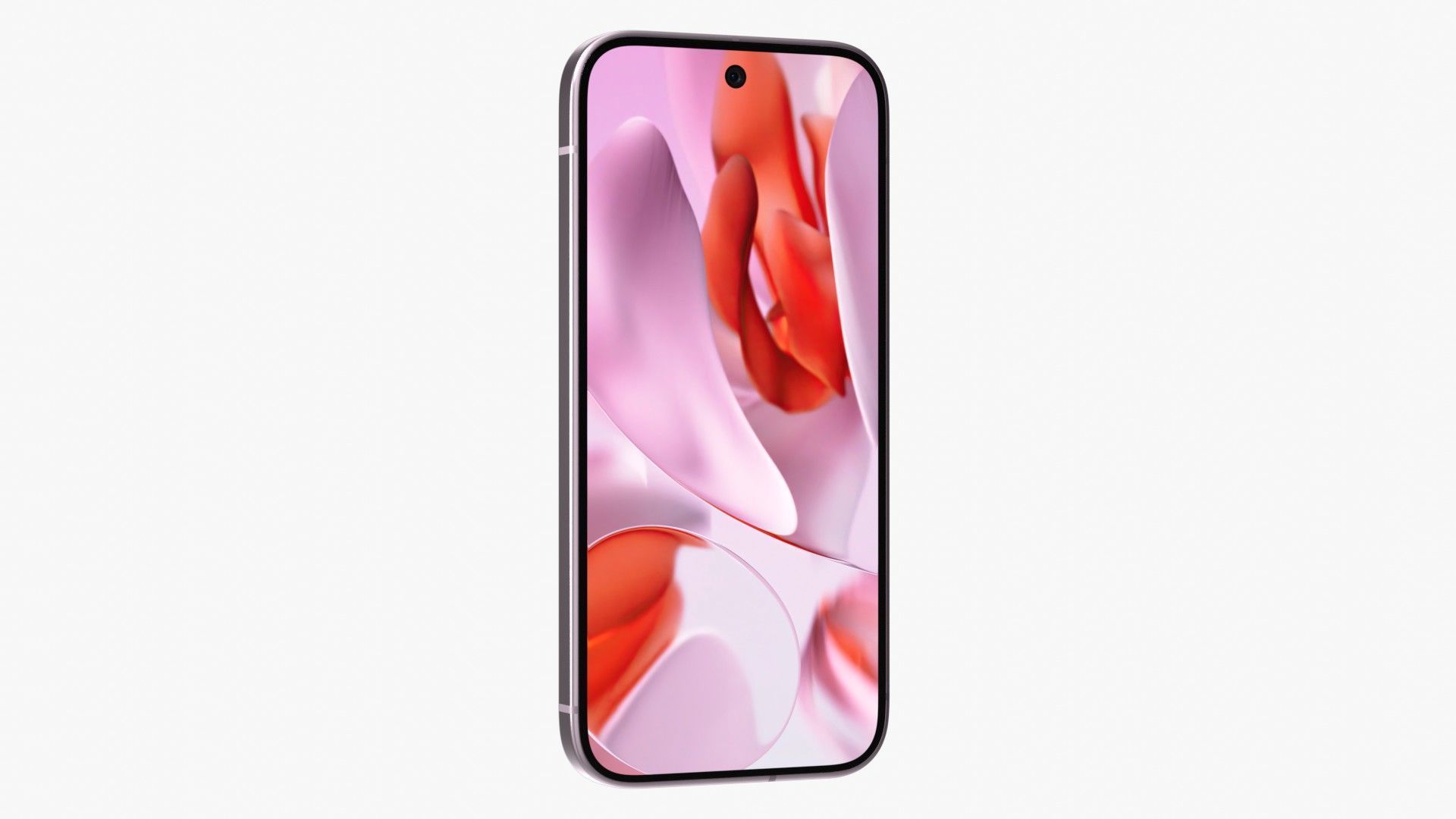 Google Pixel 9 Pro Rose Quartz Low-poly 3D model_8