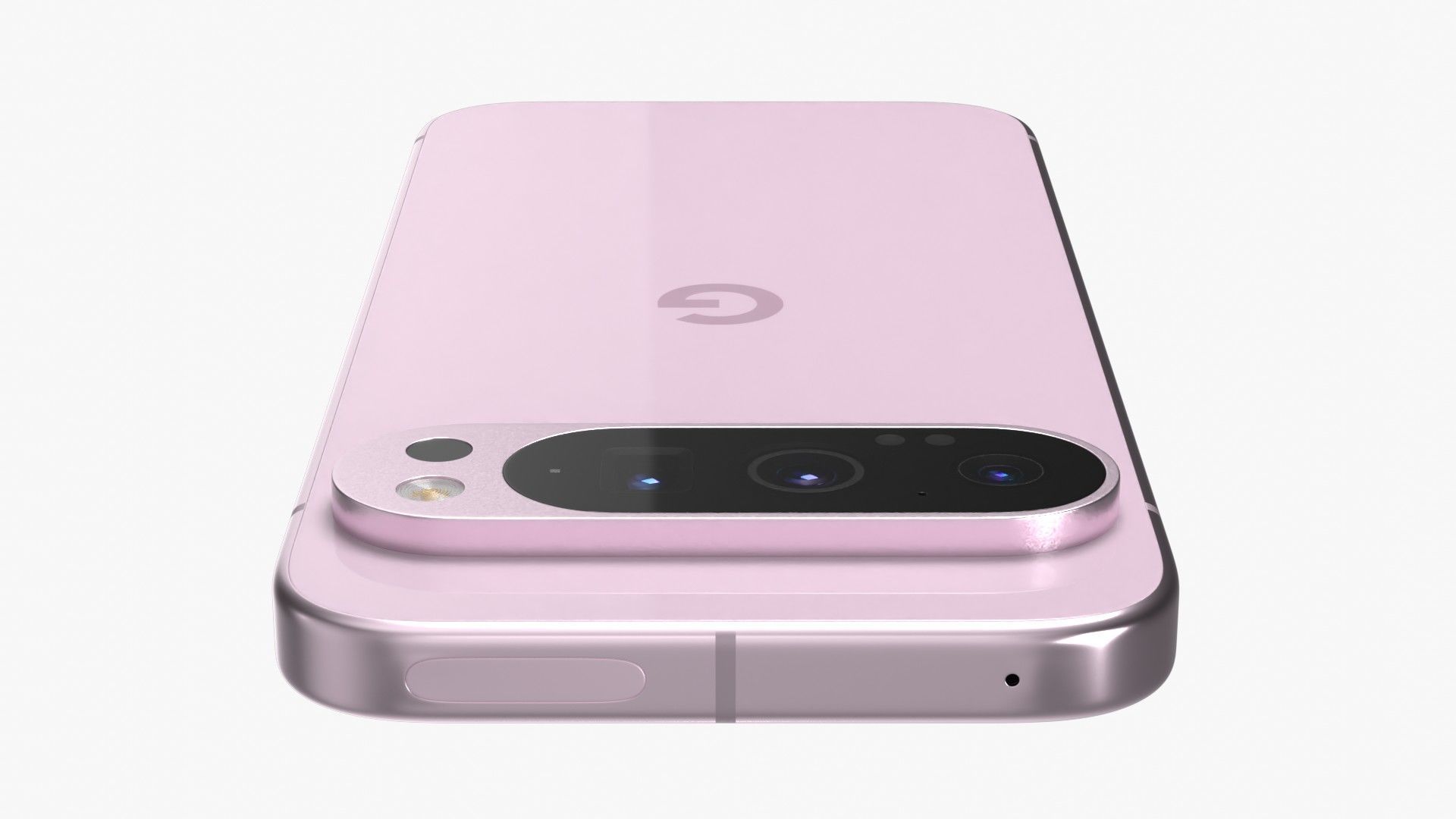 Google Pixel 9 Pro Rose Quartz Low-poly 3D model_4