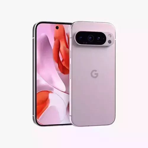 Google Pixel 9 Pro Rose Quartz Low-poly 3D model