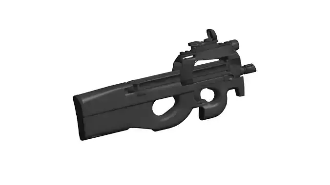 FN P90 submachine gun 3D model