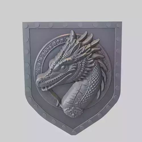 Komodo Dragon Animal Wall Komodo Dragon Animal Medallion  3D print model