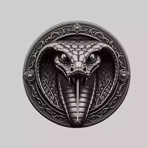Snake Animal Head Snake Animal Medallion 