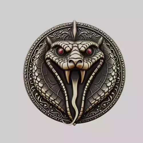 Snake Animal Head Snake Animal Medallion 