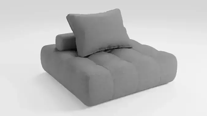 Modular sofa in dark tones in a modern Scandinavian style