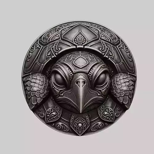 Turtle Animal Head Turtle Animal Medallion 