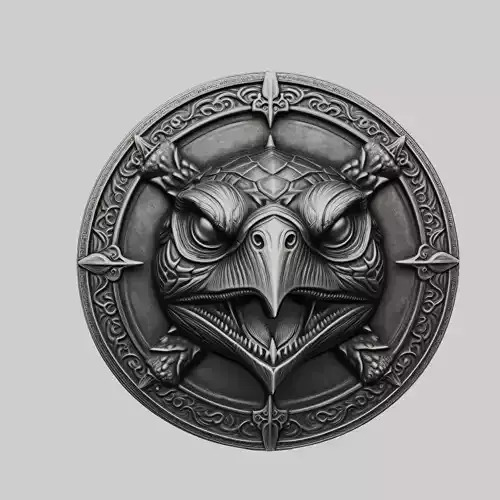 Turtle Animal Head Turtle Animal Medallion 