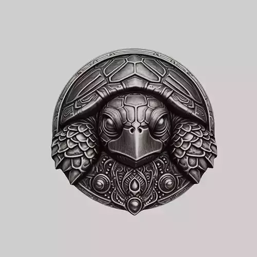 Sea Turtle Animal Head Sea Turtle Animal Medallion 