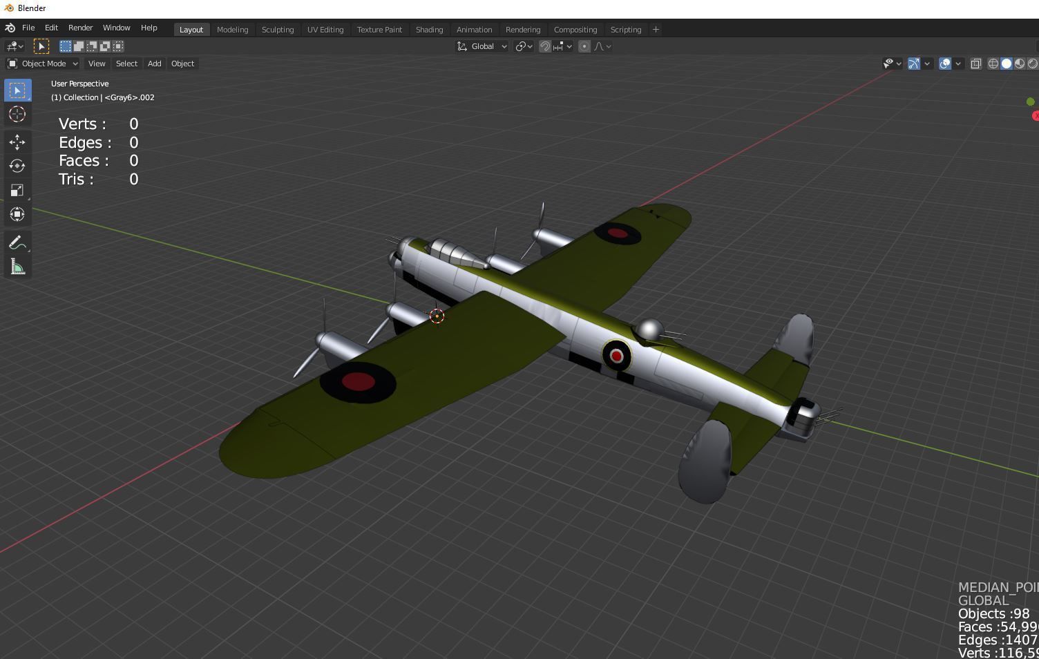 Avro Lancaster 3D model_3