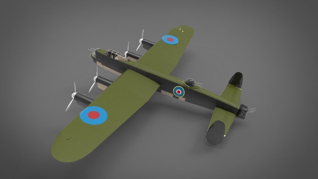 Avro Lancaster 3D model_1