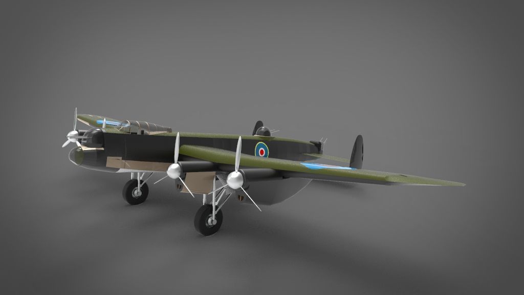 Avro Lancaster 3D model_4