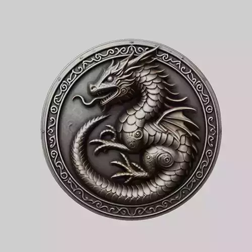 Salamander Animal Head Salamander Animal Medallion 