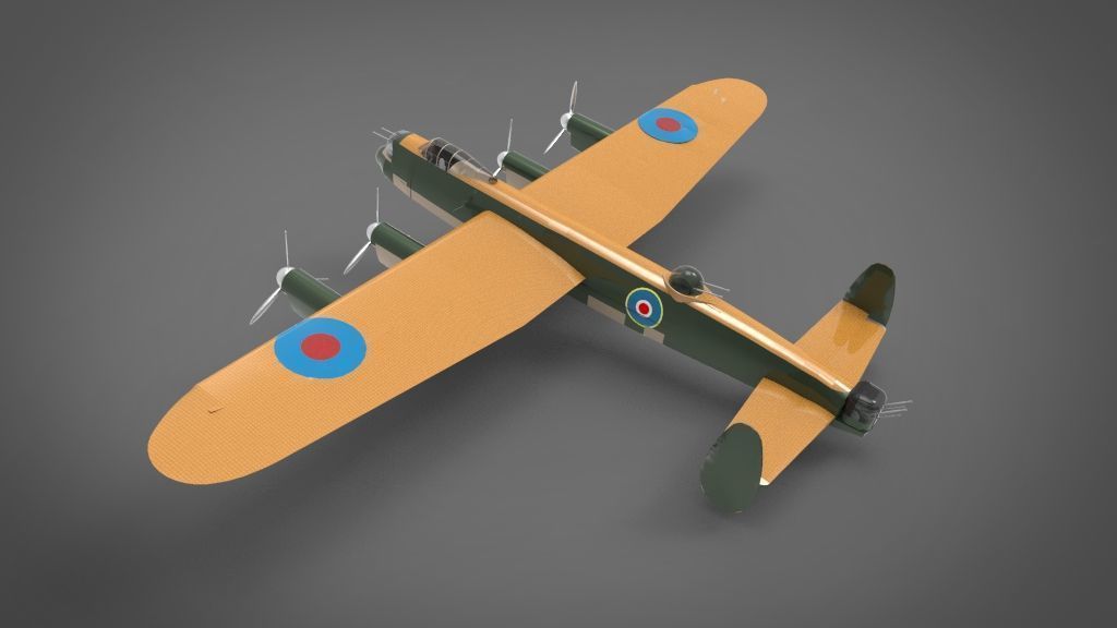 Avro Lancaster 3D model_2