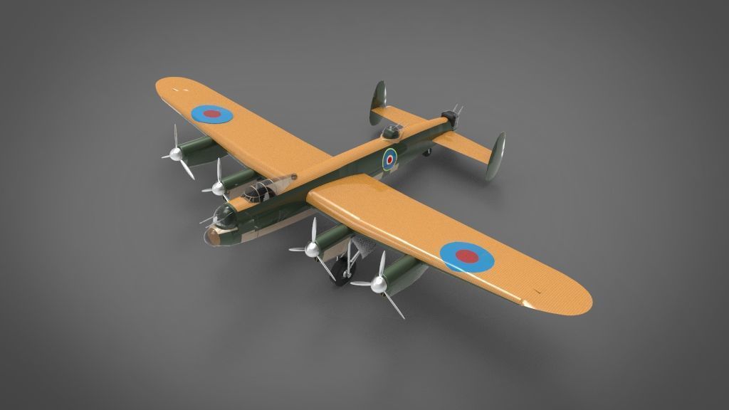 Avro Lancaster 3D model_1