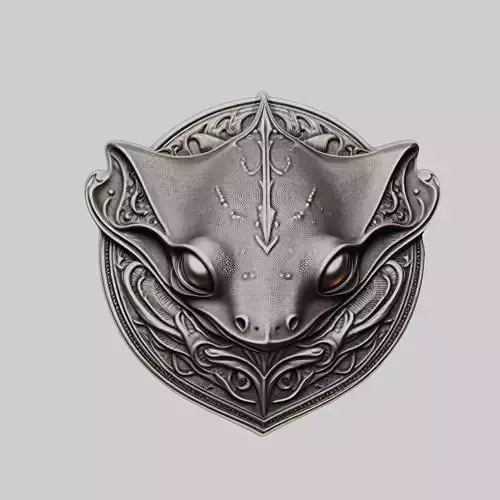 Stingray Animal Head Stingray Animal Medallion 