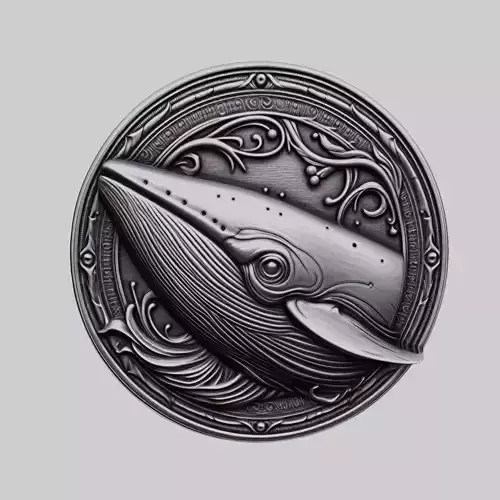 Whale Animal Head Whale Animal Medallion 