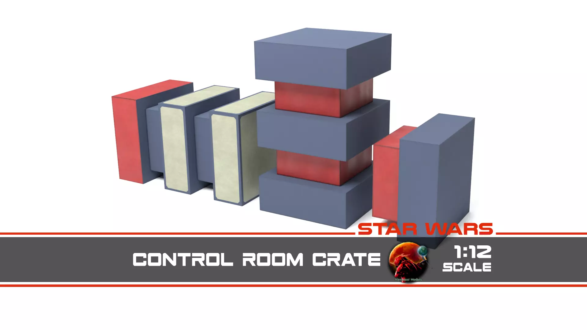 Control Room Crate 1-12 scale Blackseries  Free 3D print model_0