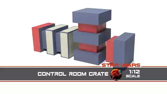 Control Room Crate 1-12 scale Blackseries  Free 3D print model