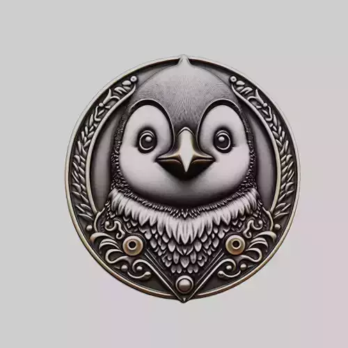 Penguin Animal Head Penguin Animal Medallion 