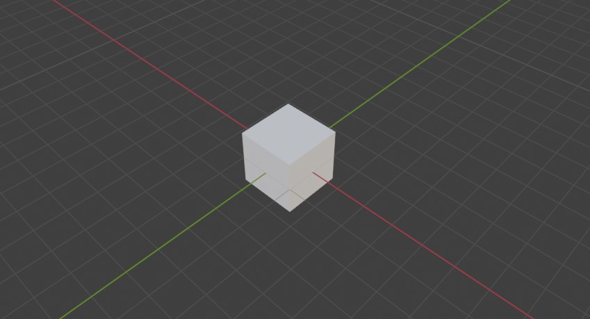 Default cube Low-poly 3D model_4