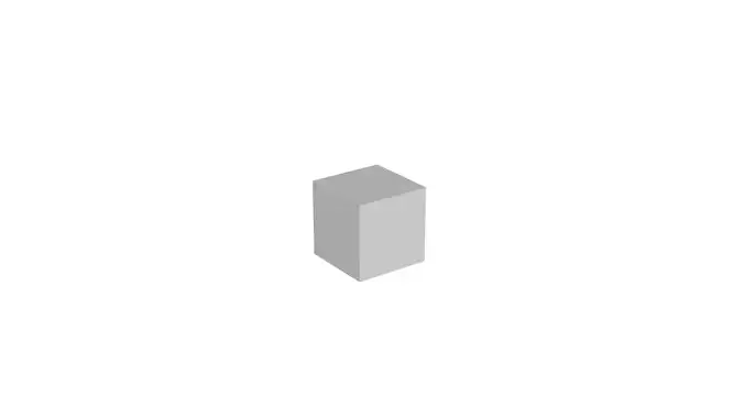 Default cube Low-poly 3D model