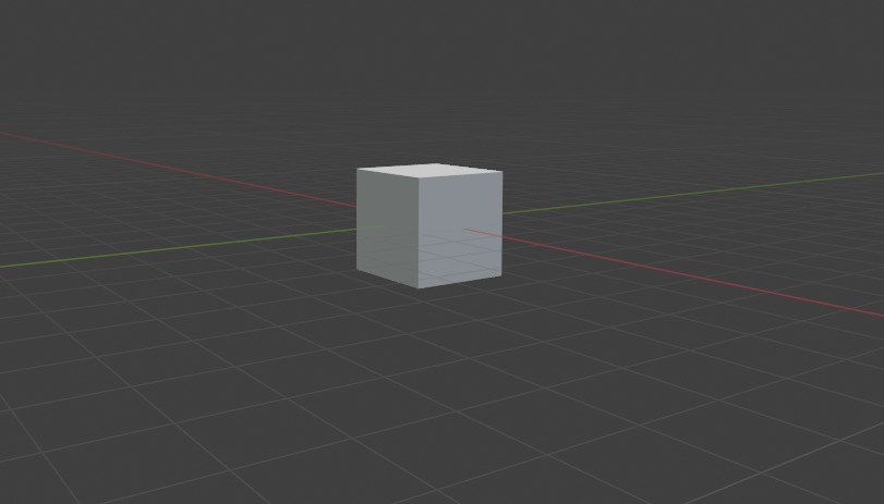 Default cube Low-poly 3D model_5
