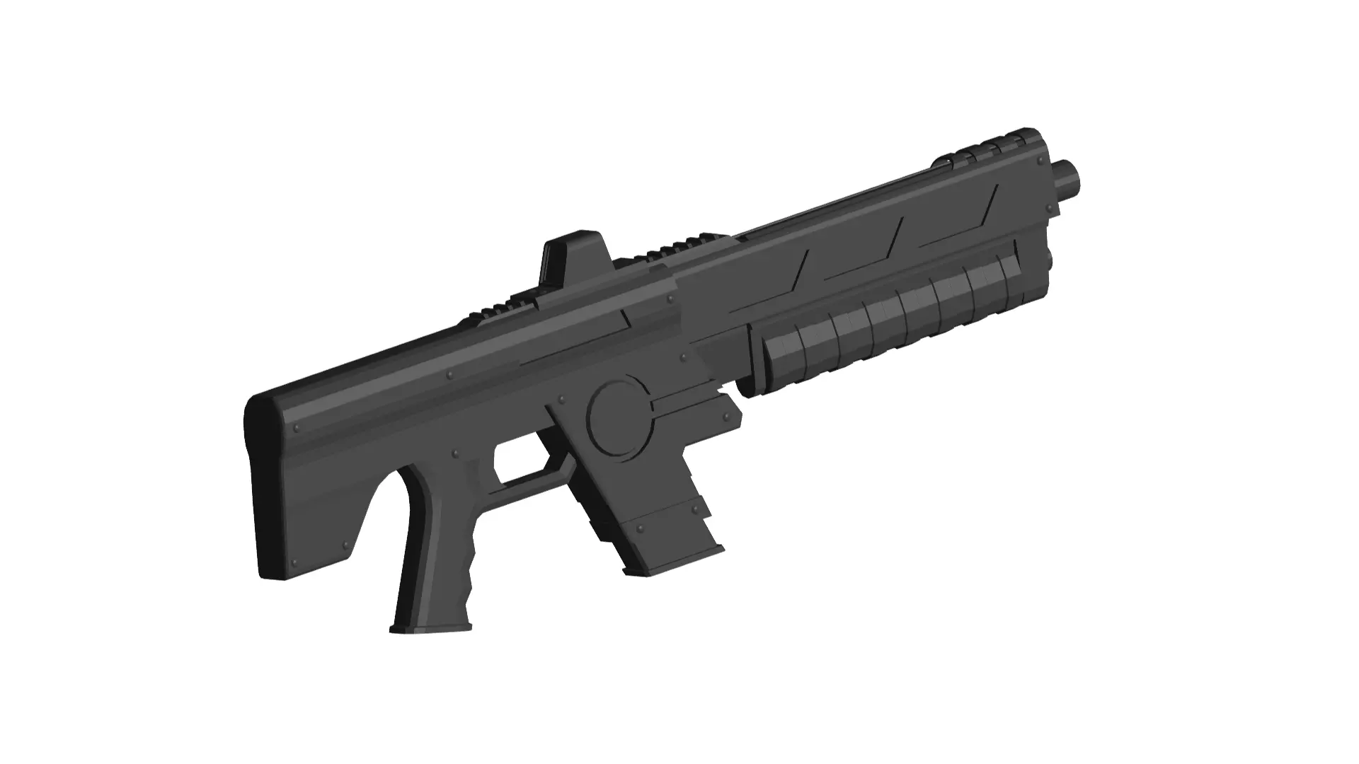 TREK-47 Automatic Rifle 3D model_0