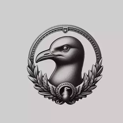 Seagull Animal Head Seagull Animal Medallion 