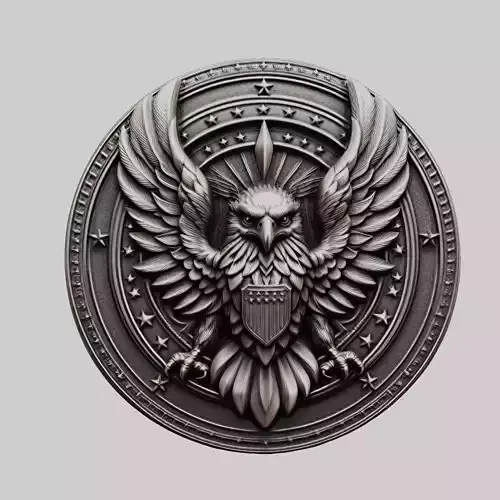 Eagle Animal Head Eagle Animal Medallion 