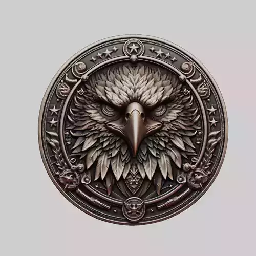 Eagle Animal Head Eagle Animal Medallion 