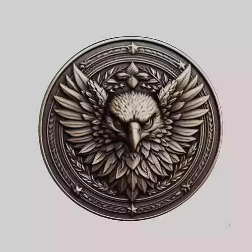 Eagle Animal Head Eagle Animal Medallion 
