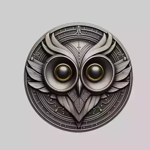 Owl Animal Head Owl Animal Medallion 
