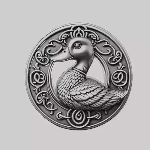 Goose Animal Head Goose Animal Medallion 
