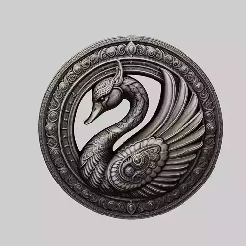 Swan Animal Head Swan Animal Medallion 