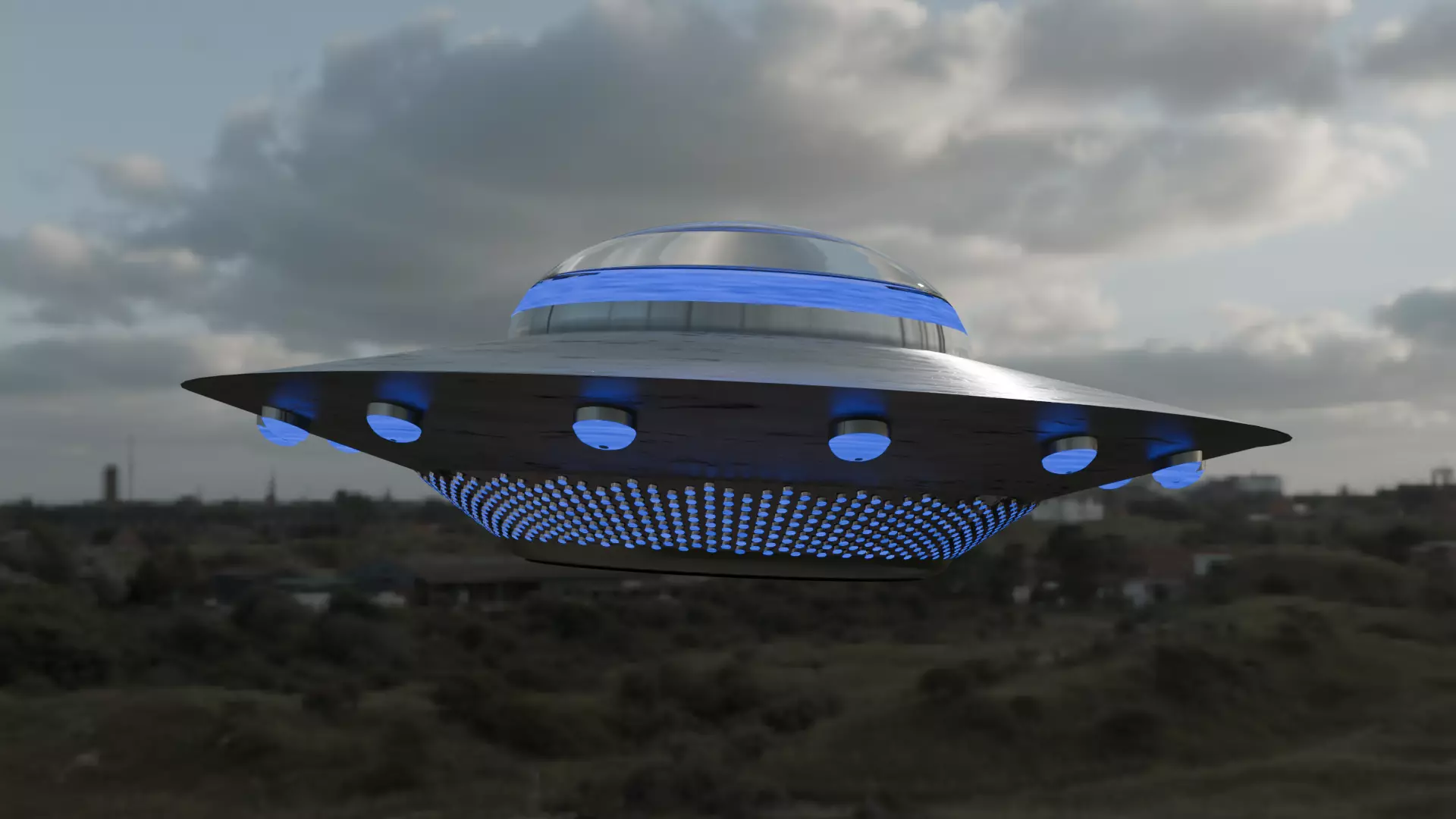 Flying Saucer Free 3D model_0