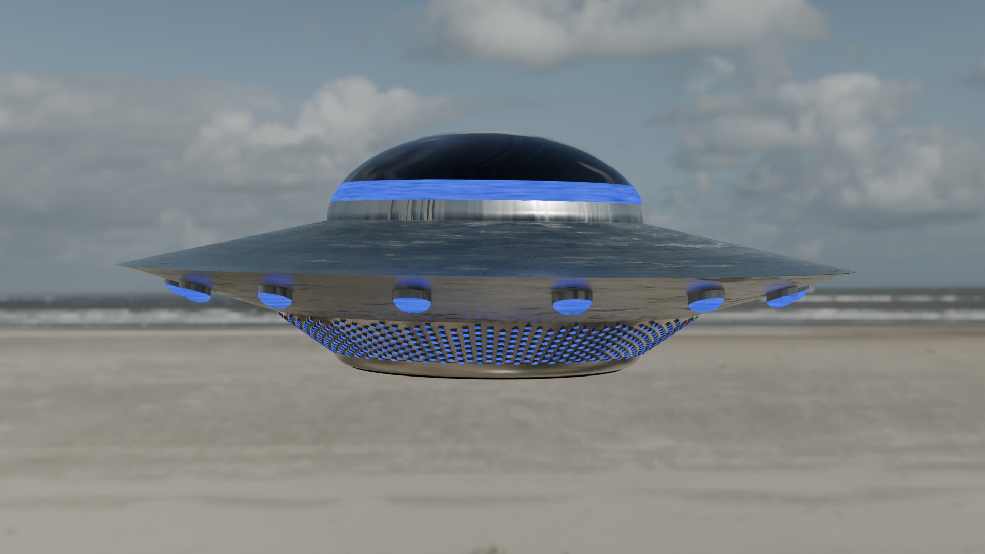 Flying Saucer Free 3D model_2