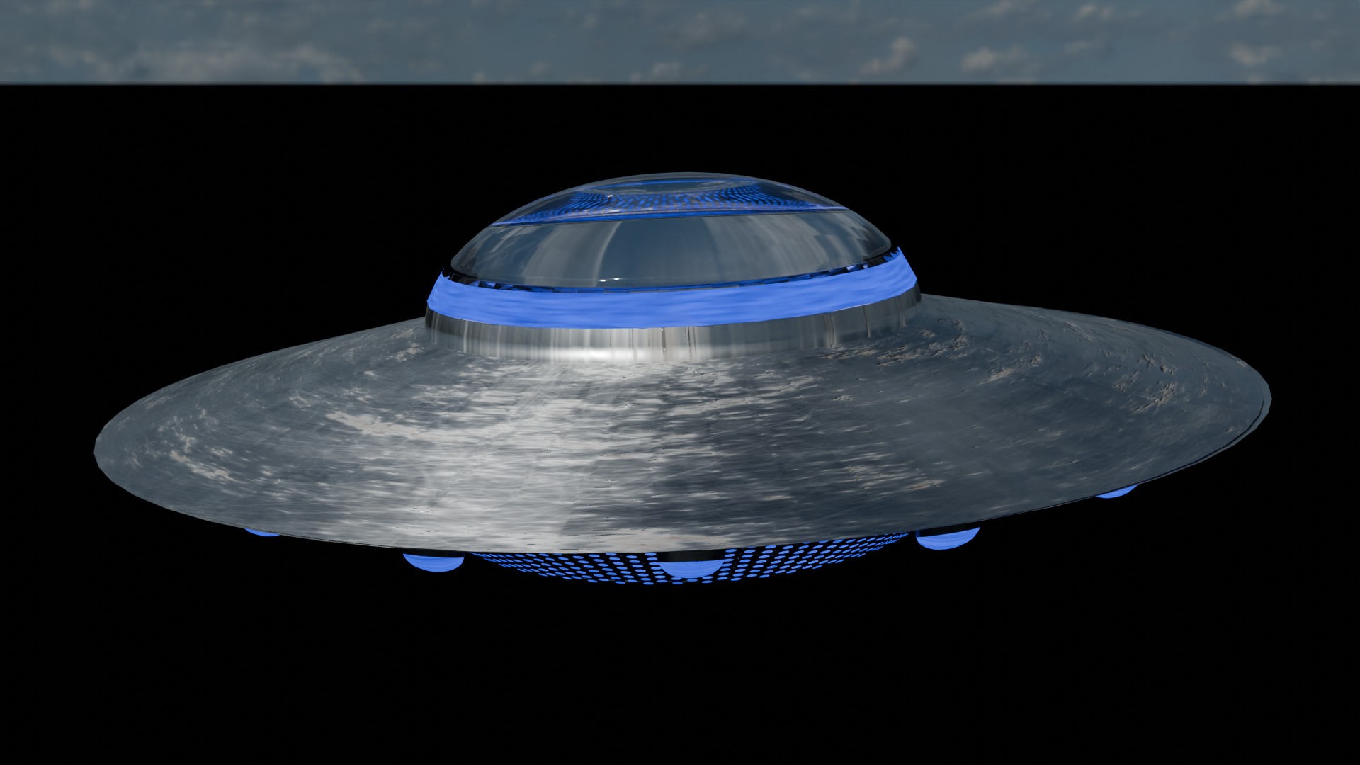 Flying Saucer Free 3D model_1