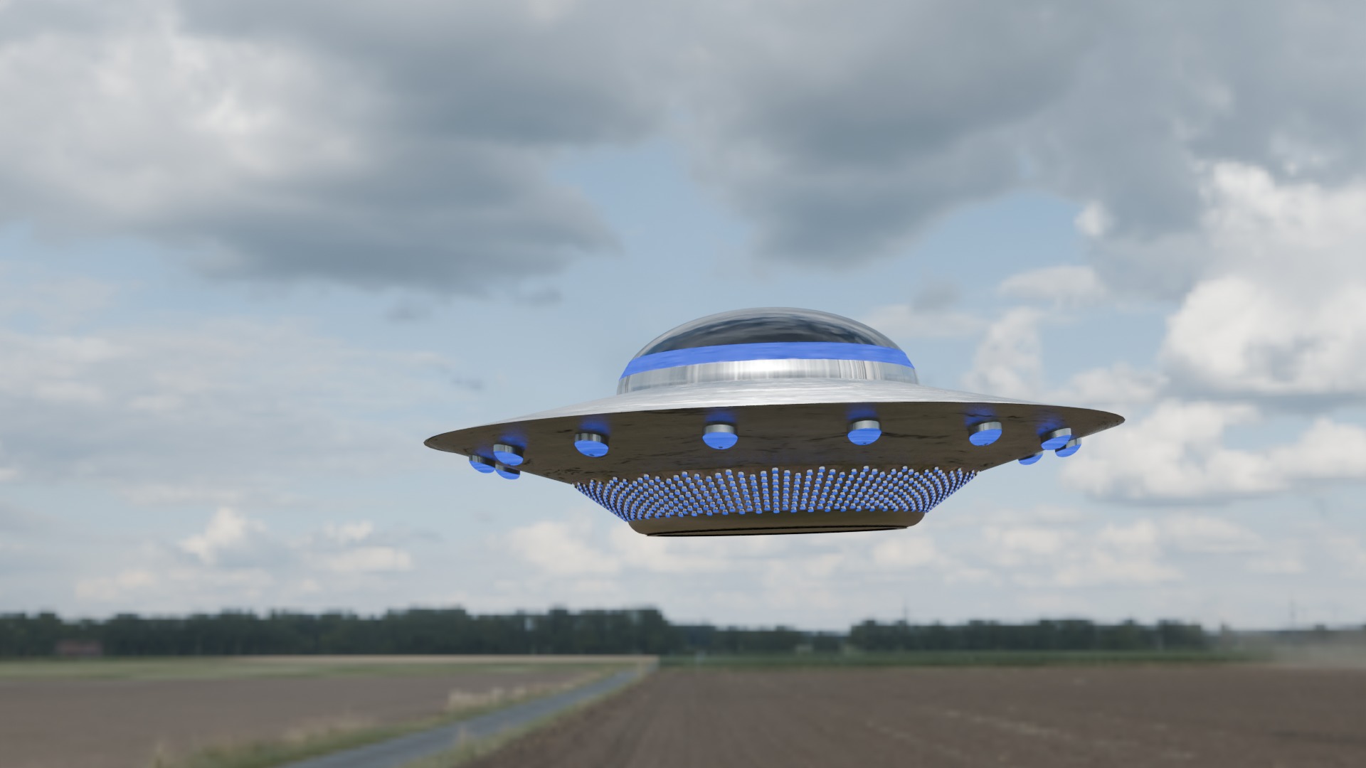 Flying Saucer Free 3D model_5
