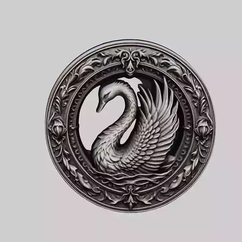 Swan Animal Head Swan Animal Medallion 