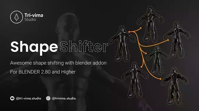 Shape Shifter Awesome shape shifting with blender addon 3D model