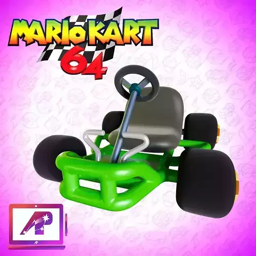 Mario Kart 64 Free 3D print model