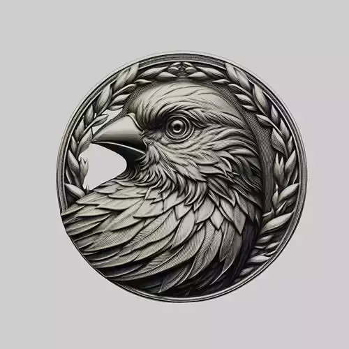 Canary Animal Head Canary Animal Medallion 