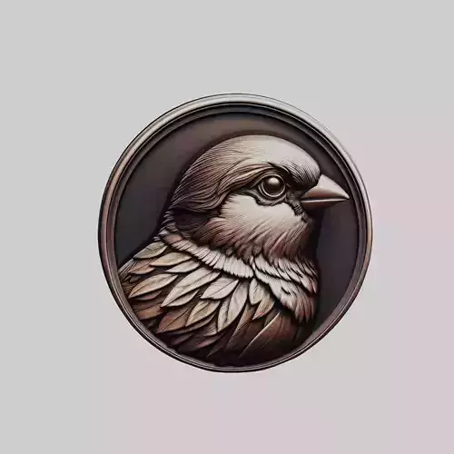 Sparrow Animal Head Sparrow Animal Medallion 