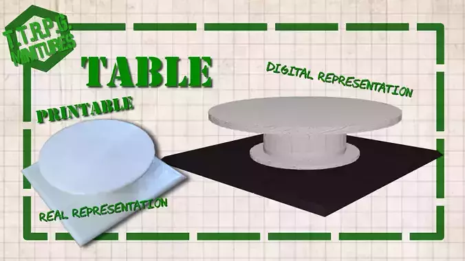 3D Printable TTRPG and DnD Table Miniature