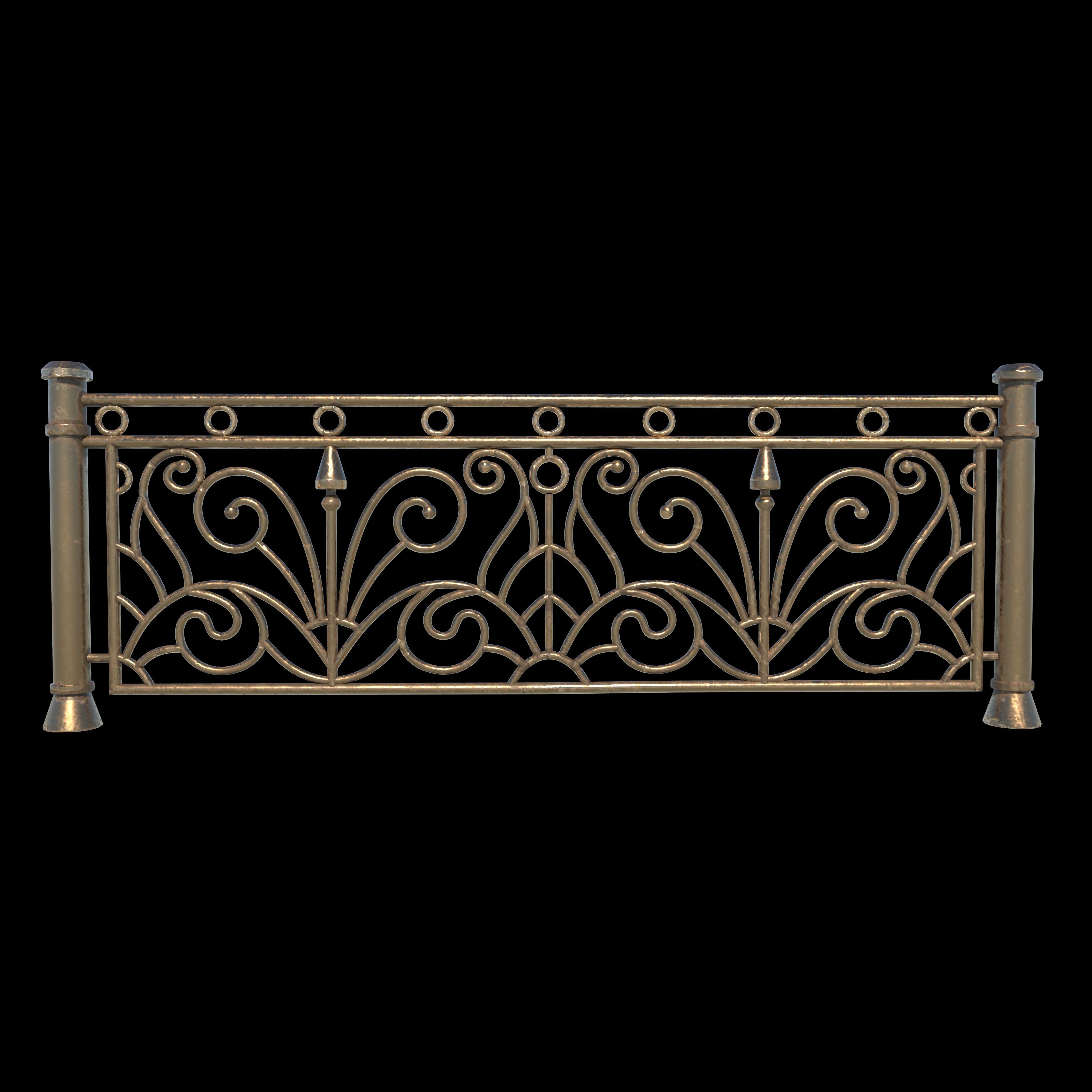 Railing  Pack 3D model_4