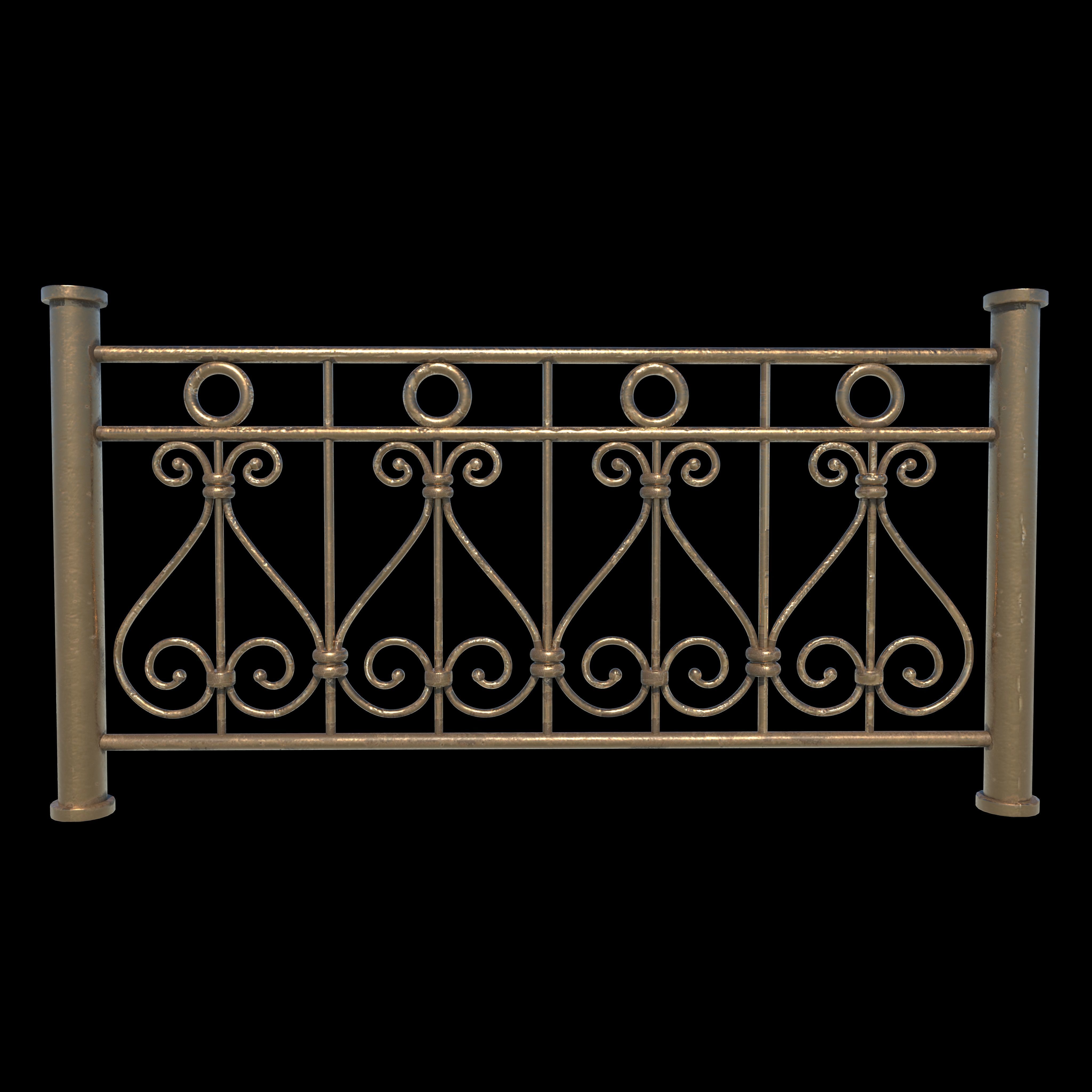 Railing  Pack 3D model_5