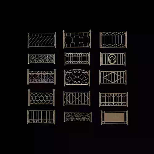 Railing  Pack 3D model