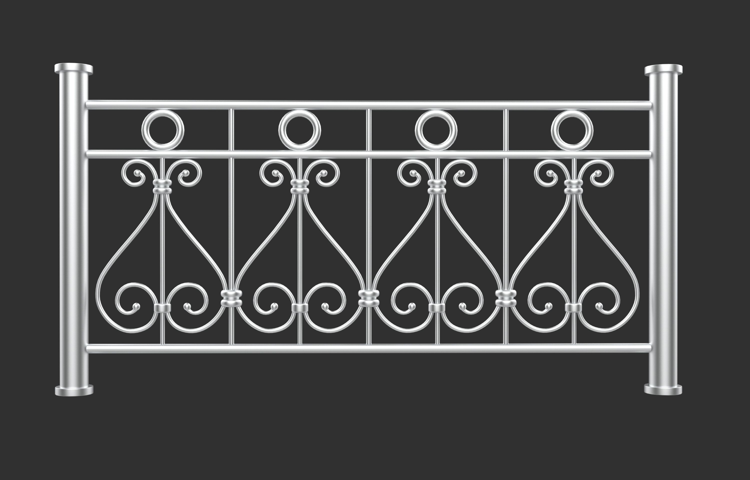 Railing  Pack 3D model_11