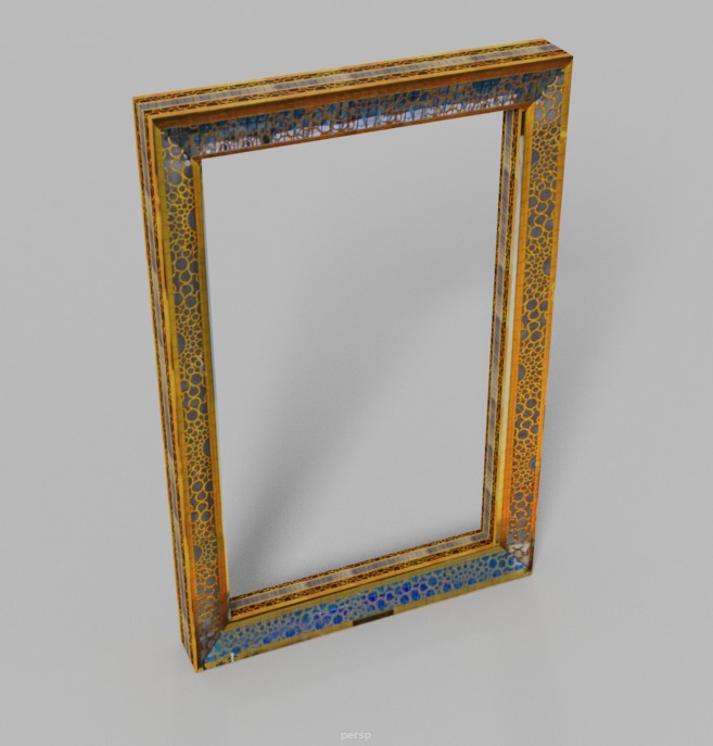 Dubai Frame UAE 3D model_1