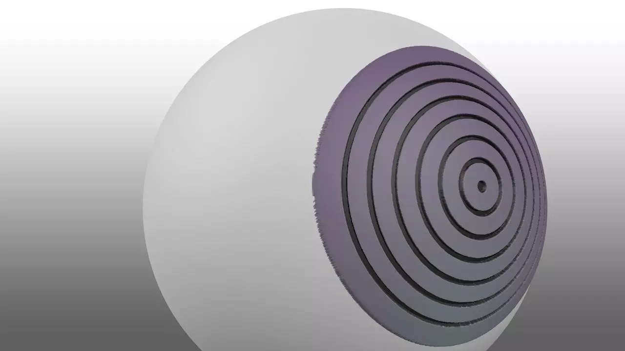 Rinnegan de Nagato Uzumaki 3D print model_0